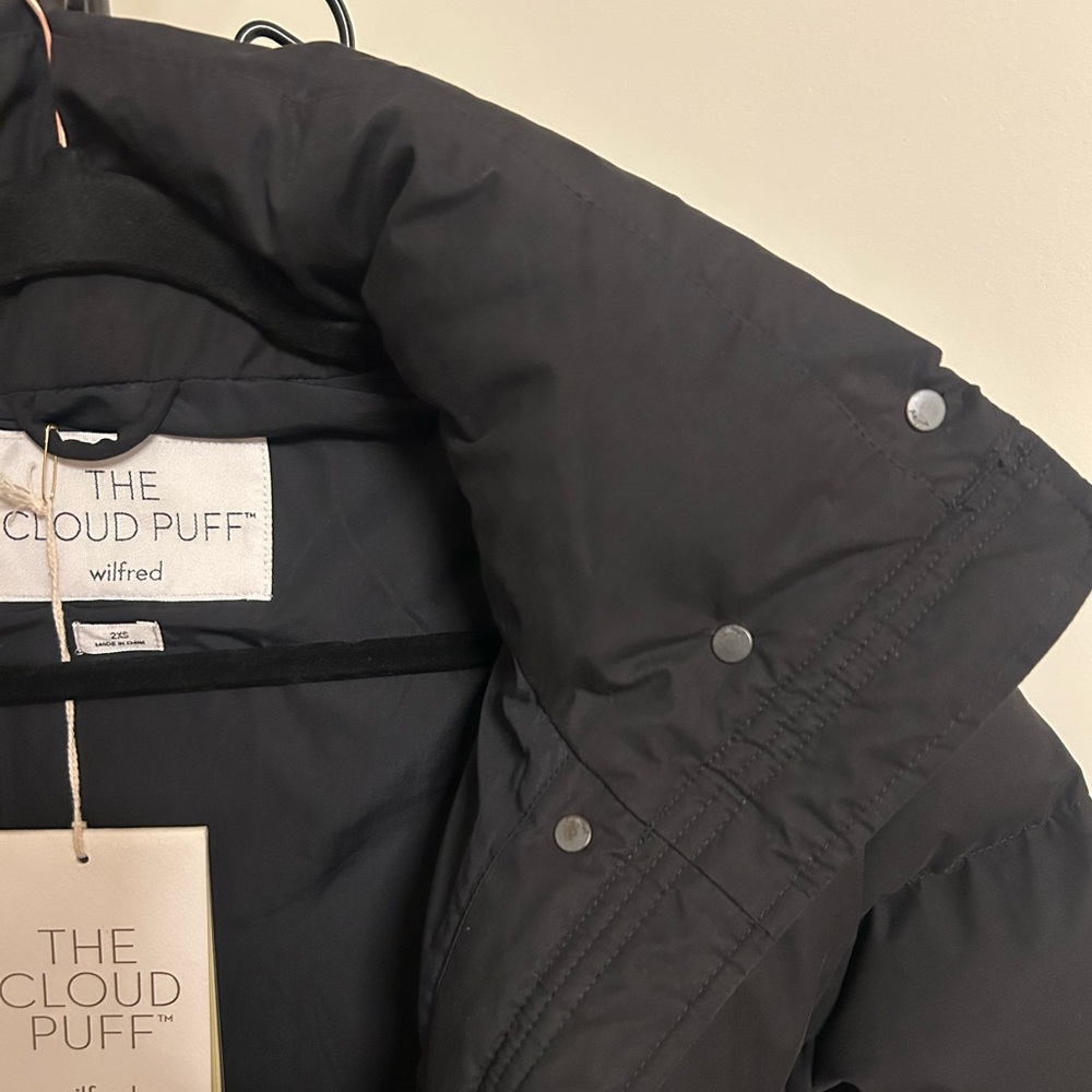Wilfred Black Cloud Puff Long Jacket - Picture 4 of 15